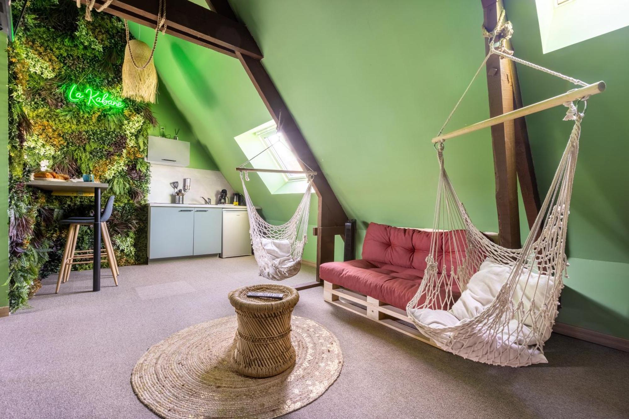 La Kabane , Appartement Proche Centre Et Plage Avec Experience Decoration Jungle Unique 勒波泰勒 外观 照片